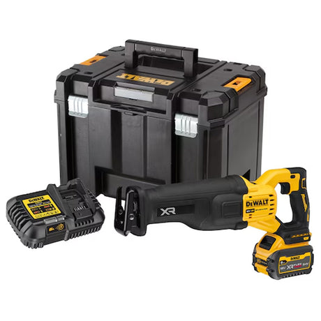 Scie sabre 54V DEWALT DCS386T1-QW Brushless avec coffret et une batterie 6,0Ah