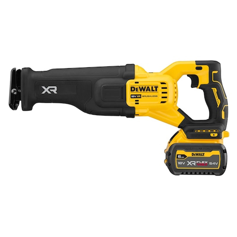 Scie sabre 54V DEWALT DCS386T1-QW Brushless avec coffret et une batterie 6,0Ah