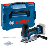Scie sauteuse sans-fil BOSCH 06015B0000 GST 18V-155 SC Professionnal dans L-boxx 136 avec lames (sans batteries, sans chargeur)