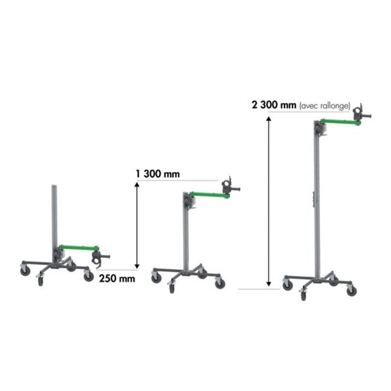 Support de carotteuse portative avec extension EIBENSTOCK EBW1300 jusqu’à 2,3 m