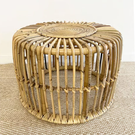 Table d'appoint Manon - 40 x ⌀ 68 cm - taille L - rotin - naturel