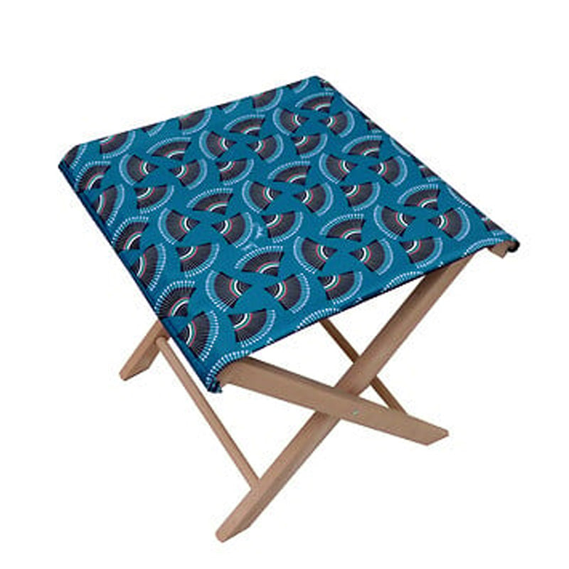 Tabouret de jardin pliant - Polyester et coton - Stellaire