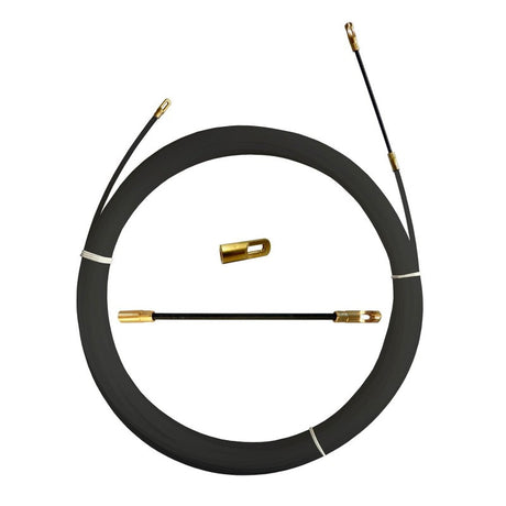 Tire fils noir en nylon Ø4mm, 5m, à tête fixe TECNID - VELAMP - SYB4-005