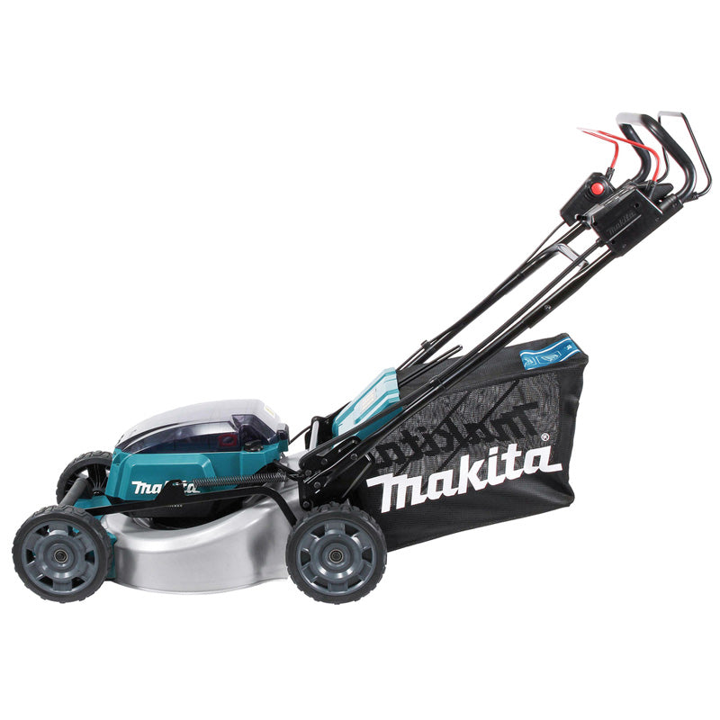 Tondeuse 46 cm LXT 36 V MAKITA DLM465PT4 avec 4 batteries 18 V 5,0 Ah et chargeur rapide