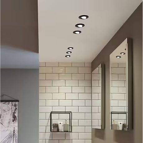 x3 Encastré Calla LED orientable 30° - Paulmann - D.90mm - 6W - 680lm - 4000K - 230V - BBC/IP65 - Lot de 3