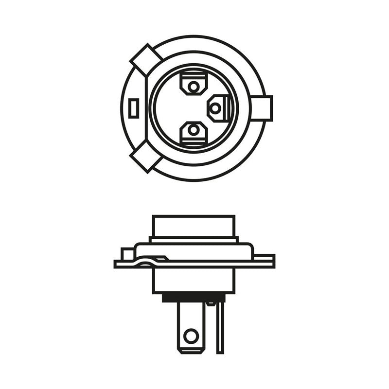 Pack 2 ampoules BOSCH 1987301136 projecteur longue portée gigalight H4 12V 60W P43t