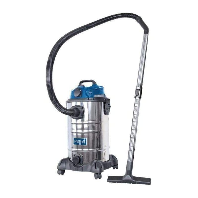 Aspirateur eau & poussières SCHEPPACH ASP30-ES 1400W cuve inox 30L