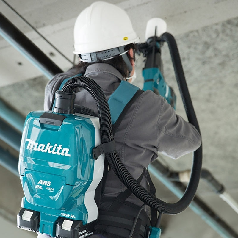 Aspirateur MAKITA DVC265ZXU 36V (2x18V) Li-Ion 110 mbar (vendu sans batterie)