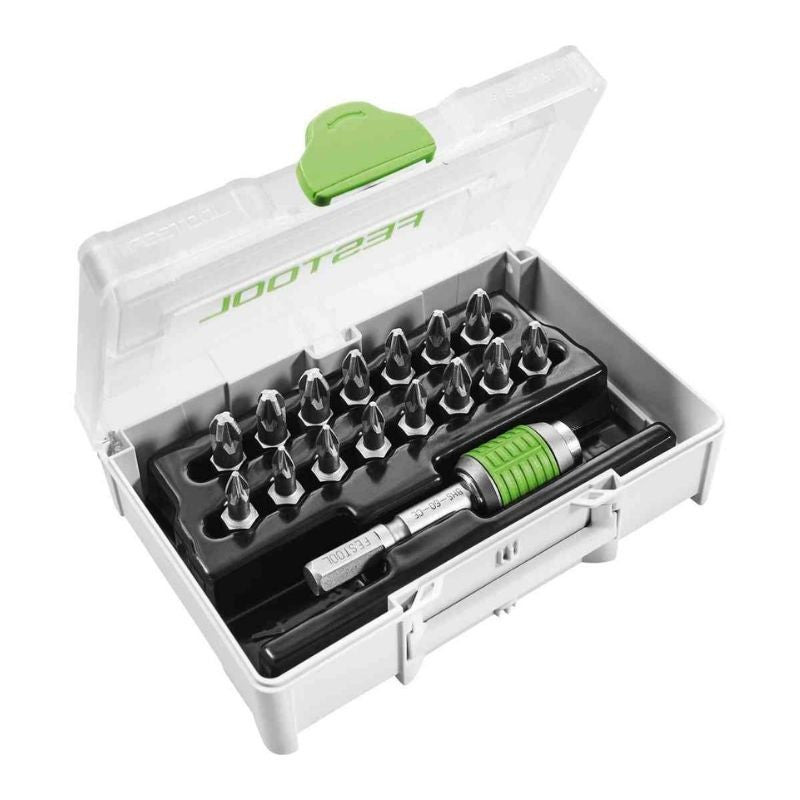 Assortiment d'embouts FESTOOL 205824 SYS3 XXS CE-PZ BHS 60 pour perceuses-visseuses sans fil à interface FastFix