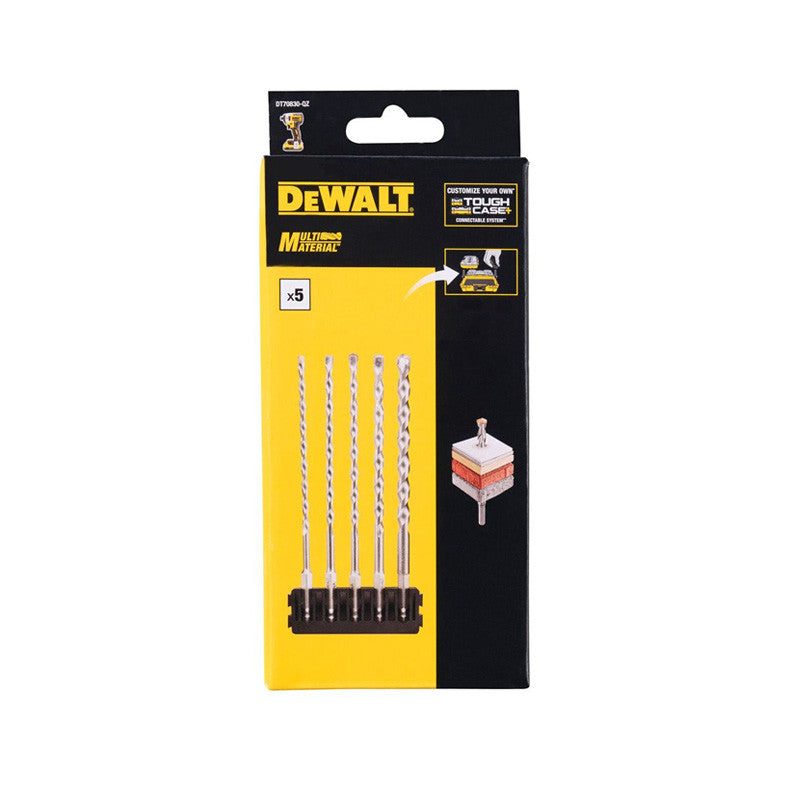 Barrette de 5 forêts multi-matériaux à emmanchement hexagonal DEWALT DT70830-QZ