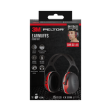 Casque de Protection Auditive Grand Confort 3M™ PELTOR™ X3 Rouge SNR 33 dB