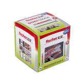 Boîte de 25 chevilles Duopower avec vis FISCHER 538256 Ø8 x 65 mm