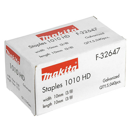 Boîte de 5000 Agrafes MAKITA F-32647 10,6 x 10 mm pour agrafeuse à batterie