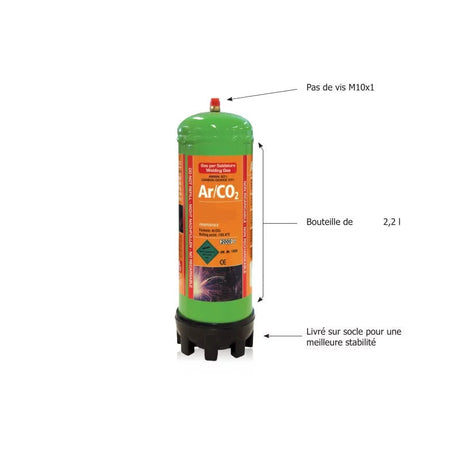 Bouteille jetable Argon Pur 2,2 litres GYS 043688