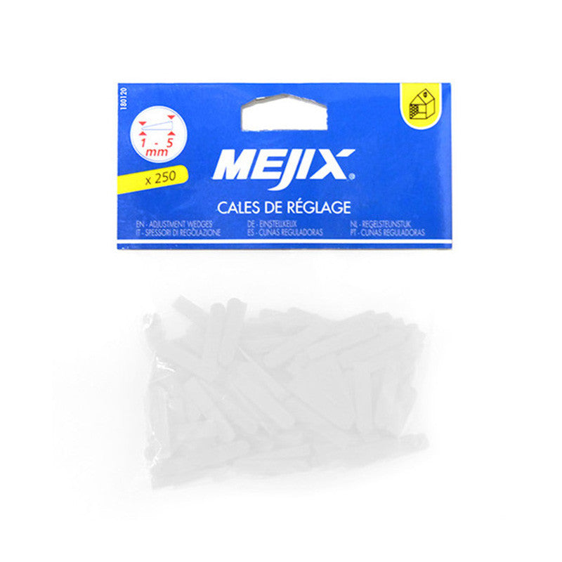 Cales de réglage MEJIX 180120 1 à 5 mm x 250 pcs