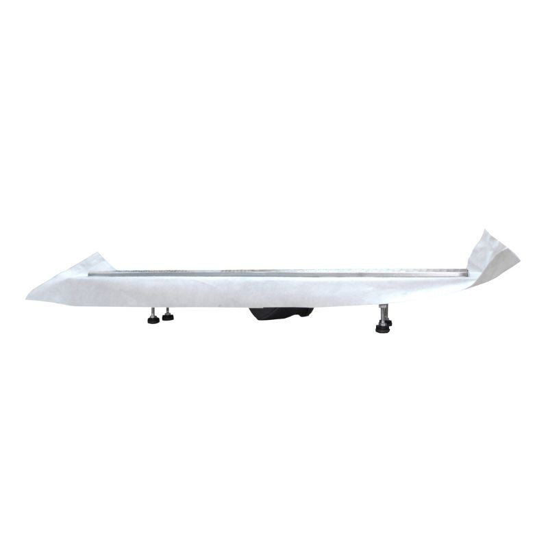 Caniveau de sol à maçonner 80cm MARMOX LD80SLIM - Siphon ultra-plat horizontal - Acier inoxydable
