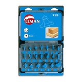 Coffret 20 mèches de défonceuse LEMAN 428.700.20