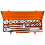 Coffret cliquet et douilles 3/4 21 pièces NEO TOOLS 08-061