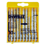 Coffret de 10 lames de scie sauteuse DEWALT DT2290-QZ bois Attache en T