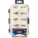 Coffret de 10 mèches à rainer droites LEMAN 428.700.10
