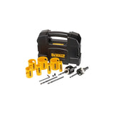 Coffret de 11 pièces pour scies-cloches bi-métal DEWALT DT90355-QZ Ø19, 22, 29, 38, 44, 51, 57mm