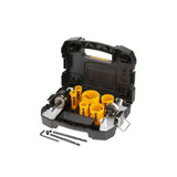 Coffret de 11 pièces pour scies-cloches bi-métal DEWALT DT90355-QZ Ø19, 22, 29, 38, 44, 51, 57mm