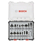 Coffret de 15 fraises mixtes Bosch Professional 2607017472 à queue de 8mm