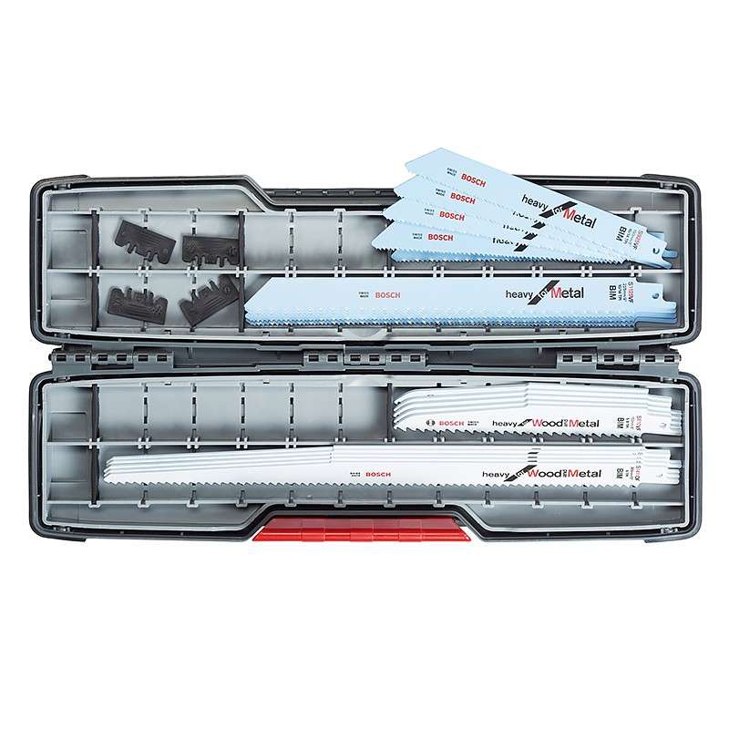 Coffret de 16 lames de scie sabre Bosch Pro 2607010997 démolition bois et métal