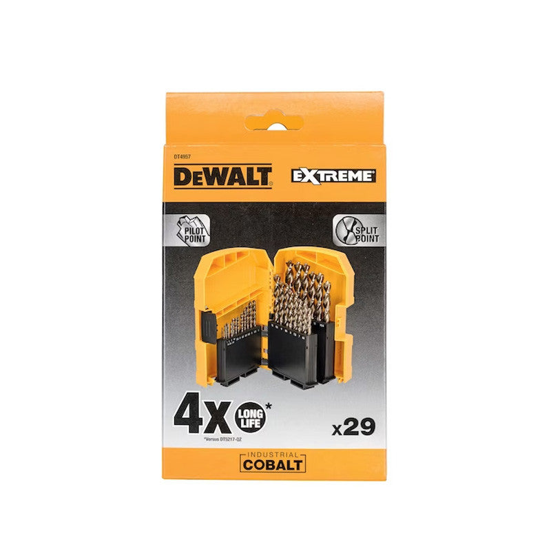 Coffret de 29 forêts métal DEWALT DT4957-QZ Extreme Cobalt HSS-CO