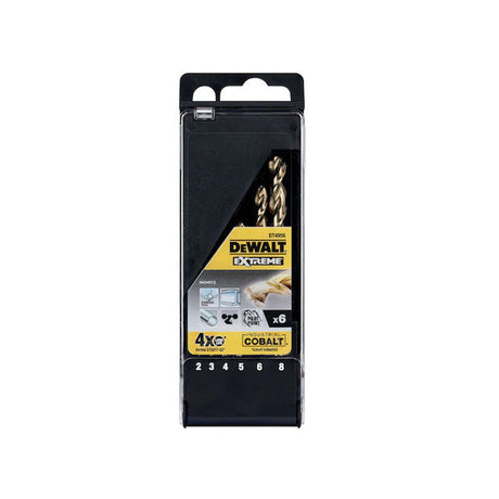 Coffret de 6 forêts HSS-CO métal DEWALT DT4956-QZ Extreme Cobalt