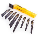 Coffret de 8 lames DEWALT  DT2443L-QZ pour scie sabre