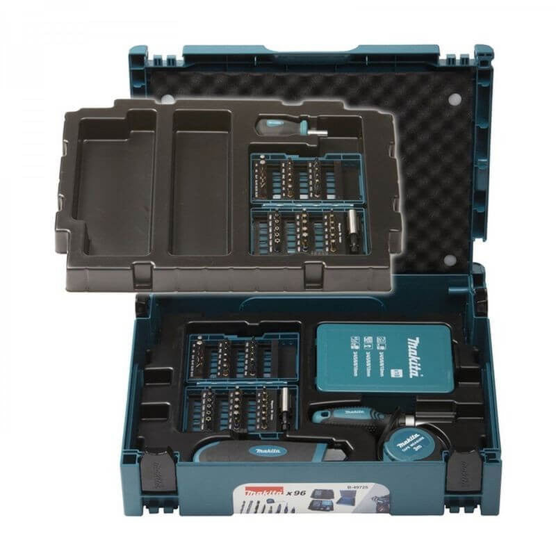 Coffret de 96 forets et mèches MAKITA B-49725 coffret Makpac