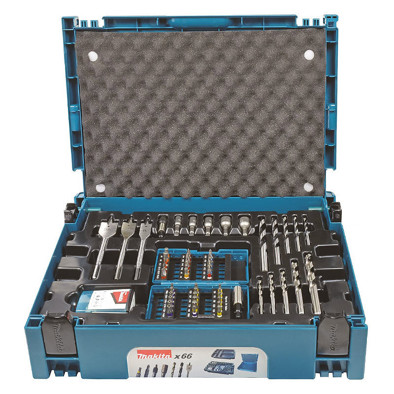 Coffret ensemble accessoires MAKITA B-43044 66 pièces en coffret MakPac