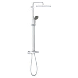 Colonne de douche thermostatique VITALIO START 250 CUBE GROHE 26696000 tête Ø 25 cm + douchette 2 jets - chrome