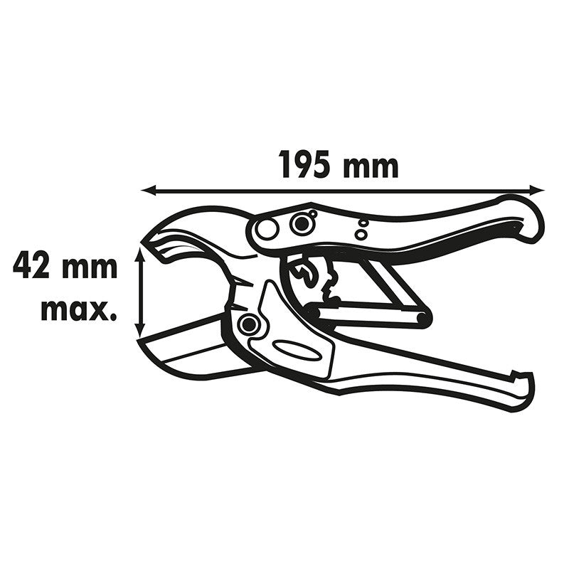 Coupe tubes MEJIX 180436 - PER/PEX/ABS diamètre 42 mm