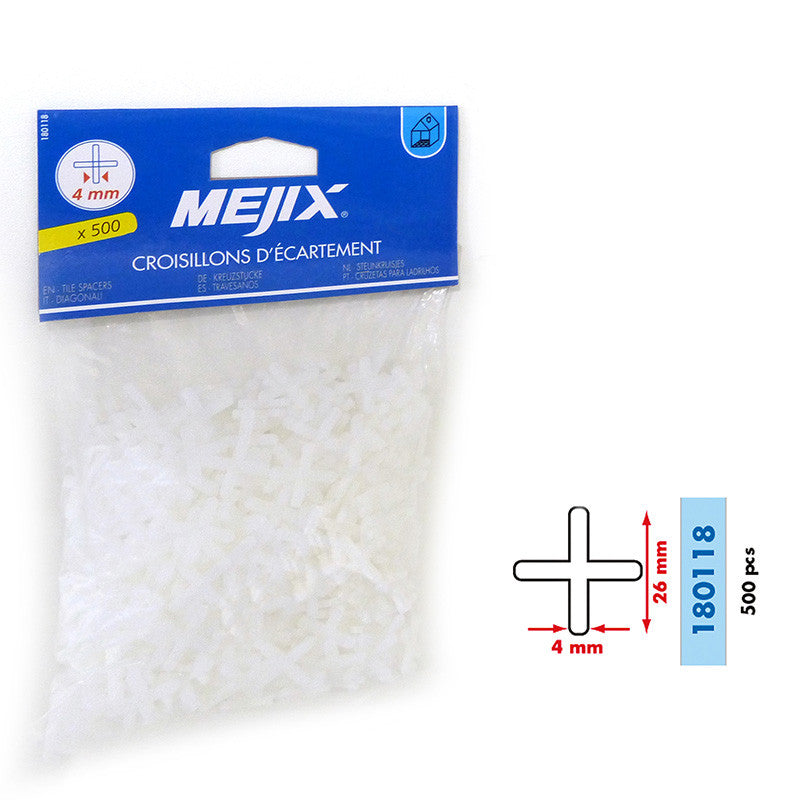 Croisillons d'écartement 4 mm MEJIX