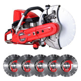 Découpeuse thermique DIAM INDUSTRIES EC741S 73,5cm3 Ø 350mm + 5 Disques Diamants BS60350/25