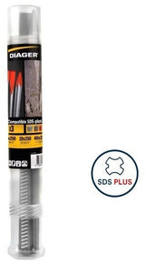 Kit Pics et Burins - DIAGER  - SDS-plus 3pcs 1 Pics 14x250 mm 1 Burins 20x250 mm 1 burin 40x250 mm