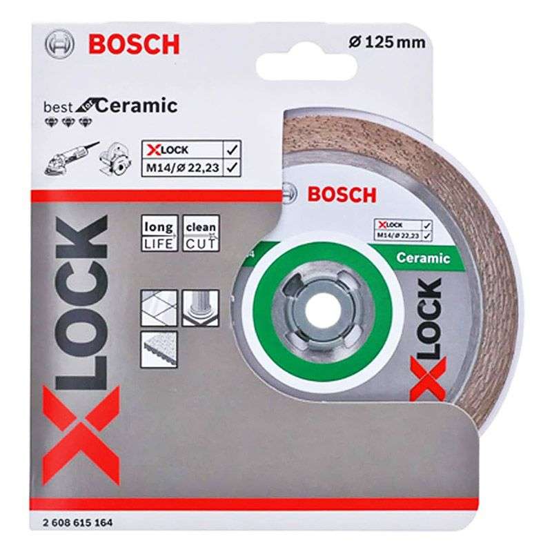 Disque à tronçonner diamanté BOSCH PRO 2608615164 X-LOCK Best for Ceramic Ø 125mm