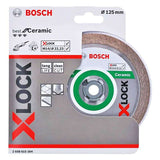 Disque à tronçonner diamanté BOSCH PRO 2608615164 X-LOCK Best for Ceramic Ø 125mm