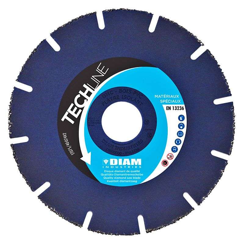 Disque carbure DIAM INDUSTRIES DHC Gamme TECHLINE multi-matériaux