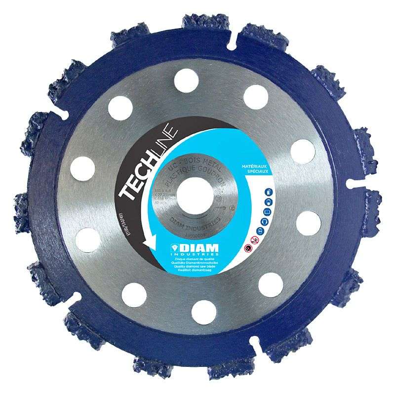 Disque carbure DIAM INDUSTRIES UC Gamme TECHLINE ultra cutter multi-usage