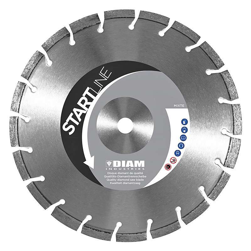 Disque Diamant DIAM MX60300 Acier Asphalte Béton Ø 300mm