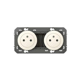 Double prise de courant 2P+T Surface dooxie 16A précâblées finition blanc LEGRAND