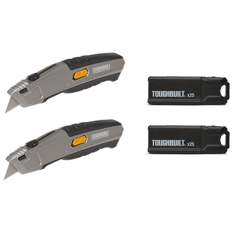 DUO de 2 cutters + 50 lames Toughbuilt TB-H4S52-20-BEA