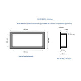 Duo de niches à carreler étanche MARMOX DUONICHE80/30-INT - Format intérieur 80x30cm - Profondeur 6cm