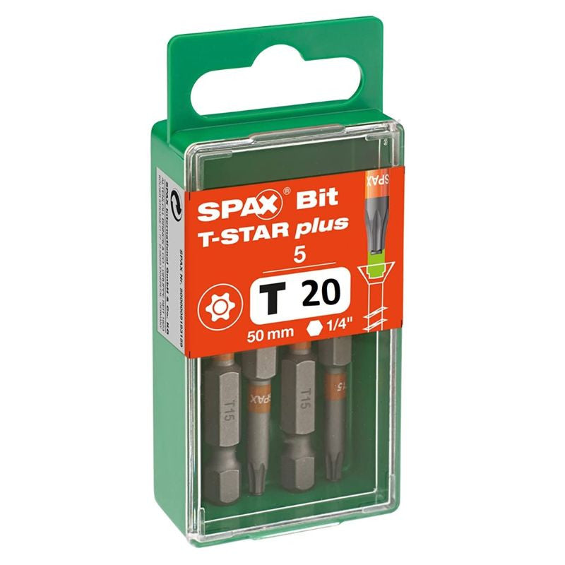 Embout T-STAR 50 mm acier inox A2 (5 pcs) - SPAX