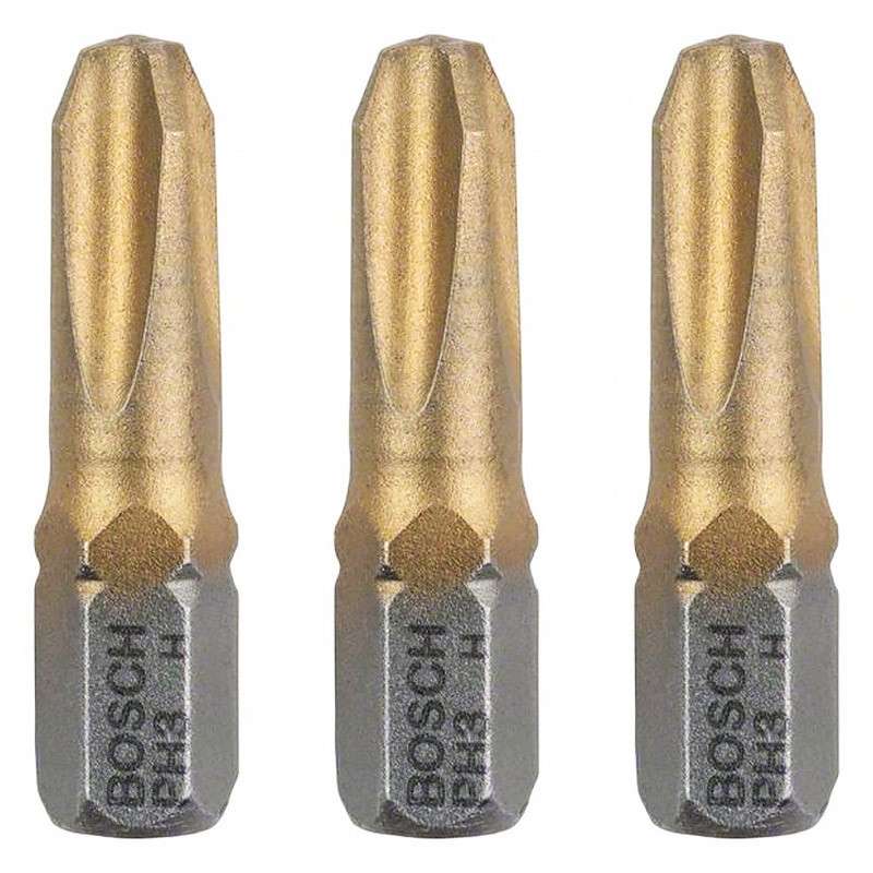 Embouts de vissage BOSCH 2607001548 Max Grip Phillips PH3 3 pièces