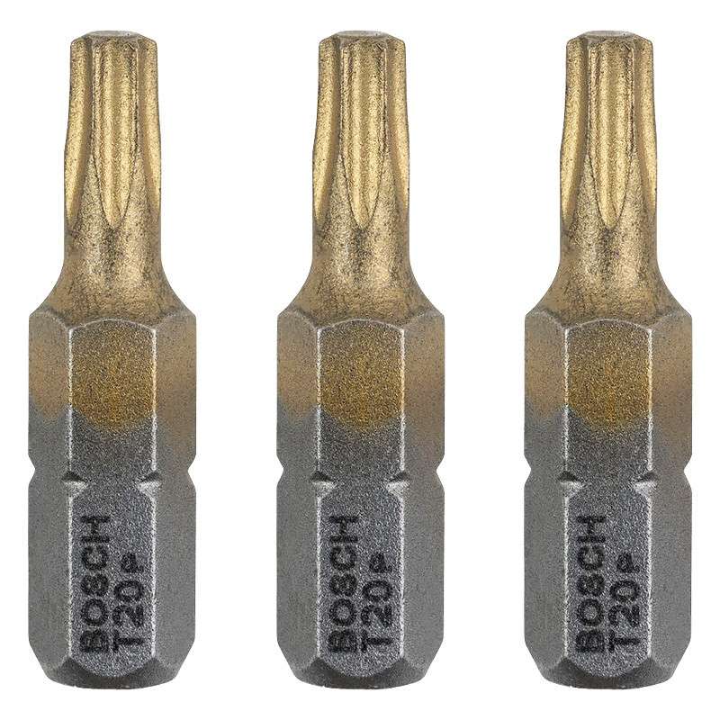 Embouts de vissage BOSCH 2607001691 Max Grip Torx T20 3 pièces