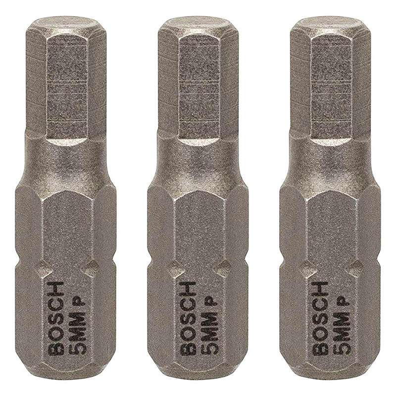 Embouts de vissage BOSCH 2607001726 extra-dure HEX5 3 pièces